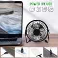 4 Inch Small Mini USB Table Desk Fan USB-Powered Desktop Fan Portable Cooling Solution Quiet for Home Office Car Travel. 