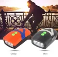 Mountain Cycle LED Headlight Night Riding Flashlight and Horn 2 in 1 Bicycle Headlight. 