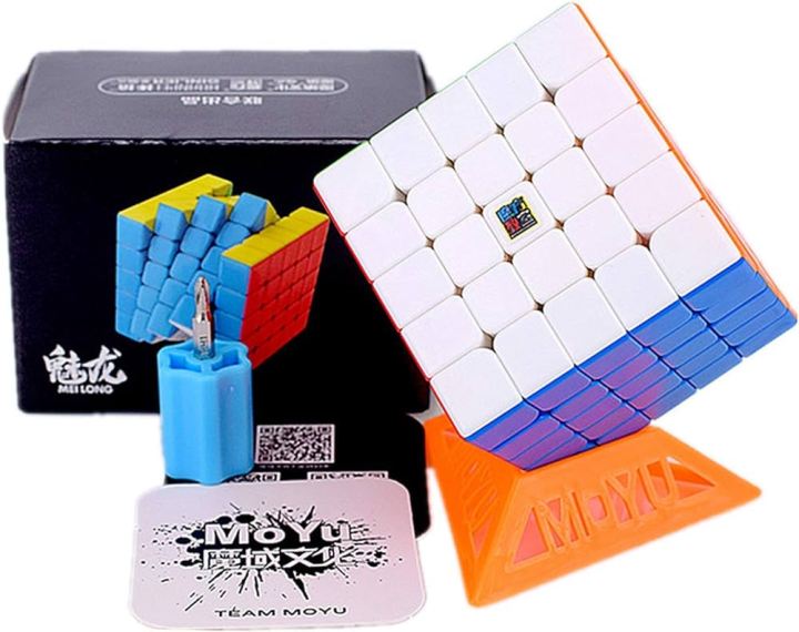 MoYu%203M%20Magnetic%203x3%20Rubik%20Cube%20-%20Professional%20Mei%20Long%20Stickerless%203M%20Speed%20Cube%20with%20Stand%20&%20Screw%20-%20Image%203