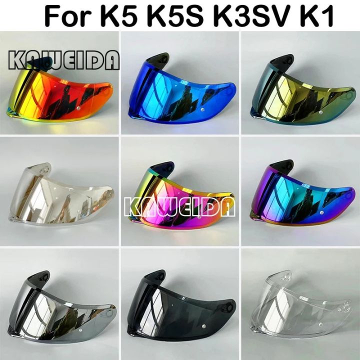 AGV Visière De Rechange Multicolore Pour Casque Moto K5 S / K3 SV / K1 S – Compatible Pinlock Maxvision