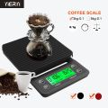 3kg/0.1g 5kg/0.1g Drip Coffee Scale With Timer Portable Electronic Digital Kitchen Scale High Precision LCD Electronic Scales. 