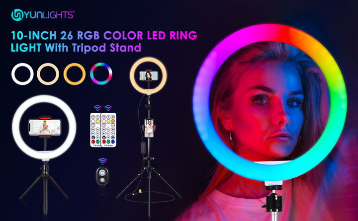 RGB%20Ring%20Light%20Ring%20Light%20With%208ft%20Stand%20Tripod%2010%20Inch%20Selfie%20LED%20Ring%20Light%20With%20Adjustable%20Phone%20Holder%20360%20Rotatable%20Ring%20LED%20Studio%20Camera%20-%20Image%205