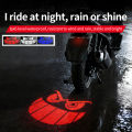 Motorcycle license plate projection light creative smiley face pattern projection warning light modified license plate light LED atmosphere light. 