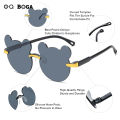 OQ BOGA 8 Colors Unisex Bear Frame Anti UV Kids Sunglasses Children Outdoor Eye Protection Rimless Sun Glasses. 