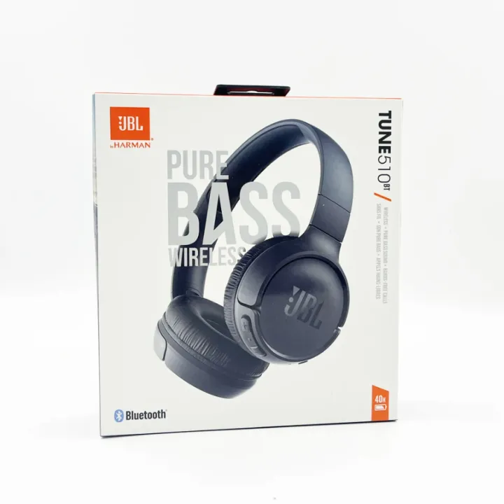 JBL Tune 510BT Wireless On‑Ear Headphones – Pure Bass, | Daraz.lk
