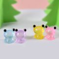 Funny Micro Landscape Mini Glow Frogs Cute Glow At Dark Luminous Frog Ornaments Small Garden Frogs Miniatures Fish. 