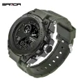【Miga Plaza】 Men Watch  Luxury Sports Sports Electronic Watch LED Multifunction Watch Luxury Chronograph Fashion Outdoor Military Waterproof Men's Watch. 