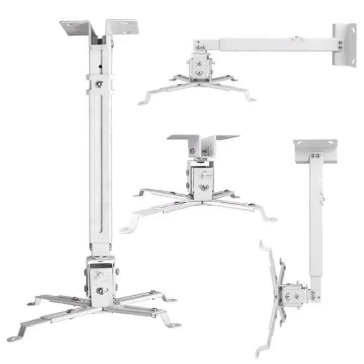 Universal Adjustable Projector Ceiling Mount Bracket Wall Roof Hanging Projector Bracket Holder - 2 Feet