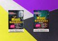 "QUICK MATHS TRICKS" Magic Mathematics Book 1&2, Geometry A to Z, Magic Brain, 4 Books Set ( English Media ) New Modern Education System. 