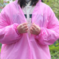 Adult EVA Raincoat Reusable Thickened Waterproof High Quality Women Men Camping Transparent Poncho Rainwear Suit 1Pcs. 