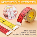 1.5M Color Soft Measuring Tape Garment Measuring Ruler Scale Body Measuring Ruler Sewing Double-sided Flat Ruler Tape 1Roll. 