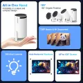 2025 New HY 300  LED Projector HY-300 Upgraded Version 1000 Lumen 4K HDMI-compatible USB Audio Home Media Player Beamer. 