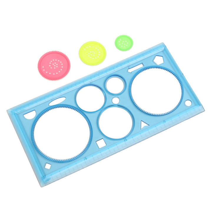 1 multi-functional puzzle ruler et art drawing tool