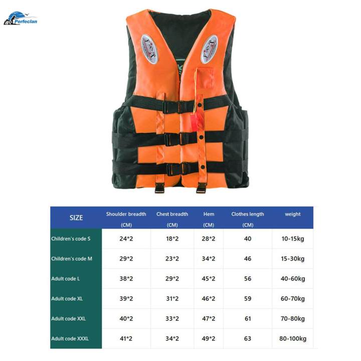 Swimming%20Vest%20Survival%20Suit%20High%20Buoyancy%20360%C2%B0%20Reflective%20for%20Boating%20XL%20Orange%20-%20Image%209