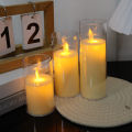 Led Flameless Electric Candles Lamp Acrylic Glass Battery Flickering Fake Tealight Candle Bulk for Wedding. 