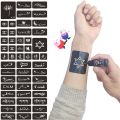 SHUNAICHI Letter English ECG Tattoo Sticker Waterproof Female Social Lasting Male Personality Finger Henna Cre字母英文心电图纹身贴防水女社会持久男个性手指彼岸花海娜膏纹身ghc0663.my0707 0417. 