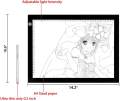 A4 Light Pad With Scale, Drawing Tracing Light Box Table LED Copy Board Ultra-thin Display Pad Brightness Adjustable Stencil Artist Art Tracing Tatto Table. 