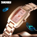 Skmei Quartz Watch Fashion Thin Watches Ladies Casual Dress Luxury Silver Ladies Rhinestone Waterproof Relogio Feminino 1400. 
