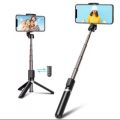 Wireless R1 Bluetooth Selfie Stick Remote Included, Hold up stand Selfie Stick. 