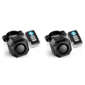 (COKP) 2X USB Rechargeable Bike Alarm with Remote,110DB Loud Wireless Anti Theft Vibration Motion Sensor Vehicle Security Alarm. 