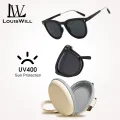 LouisWill Sunglasses For Women Foldable Sun Glasses UV400 Folding Driving Eyewears Men Women Lenses Eyewear Outdoor Travel Sunscreen Sunglasses Women Trendy Sunglasses. 