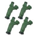 4Pcs 63P-13761-01 63P-13761 Fuel Injector Green Version for Yamaha Outboard F150 HP 4T for YAMAHA MOTORS. 