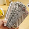 10Pcs Rectangular Tin Foil Tray Airfryer Disposable Food Containers Bowls BBQ Cake Boxes Aluminum Foil Packaging Box Kitchen Tools. 