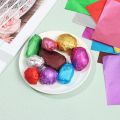 100 pcs Candy Color Gilded Wedding Party Supplies Decoration Tin Food Candy Chocolate Package Paper Wrapping Paper Aluminum Foil. 