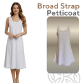 AALYA Broad Strap Petticoat for Girls /  School Uniform / Cotton Night Dress / Inner wear / Office wear / Broad Strap Petticoat for Women. 