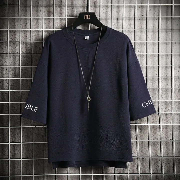 Spring%20Summer%20Simplicity%20Three-Quarter%20Sleeve%20Men%20T%20T-shirt%20Loose%20Half%20Sleeve%20ins%20Fashion%20Brand%20plus-Sized%20plus%20Size%20Short%20Sleeve%20T-shirt%20Top%20-%20Image%202