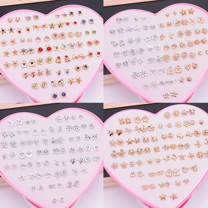 1Set%20Cute%20Exquisite%20Multicolor%20Cartoon%20Hypoallergenic%20Plastic%20Stud%20Earrings%20Set%20For%20Women%20Girl%20Wedding%20Christmas%20Gifts%20Jewelry%20-%20Image%204