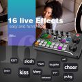 F998 Sound Card Microphone Sound Audio Interface Mixer Sound Card Mixing Console Amplifier for Phone PC. 