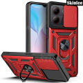 Phone case For ZTE Blade A54 Back cover Hard Armor Shockproof Camera Protection Bracket Navigation Holder Ring cover for For ZTE Blade A34 Cover cases. 