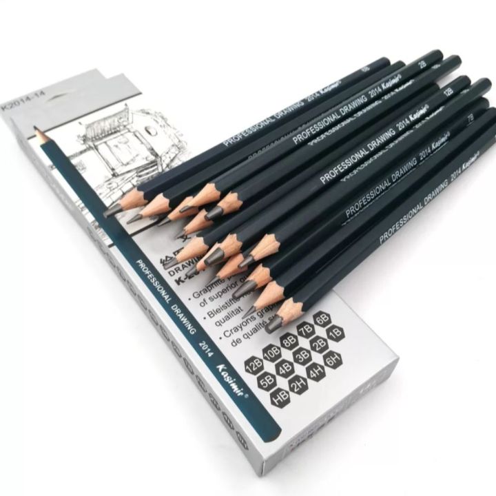 Artist pencil 14 sized pcs SET Sketching Pencils 14 Professional Sketch and Drawing Pencils - Art Pencils - Drawing Pencil Kit pack of 14 - Graphite Pencils for beginners and Pro Artists