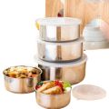 5 pieces protect fresh box Set stainless steel High quality. 