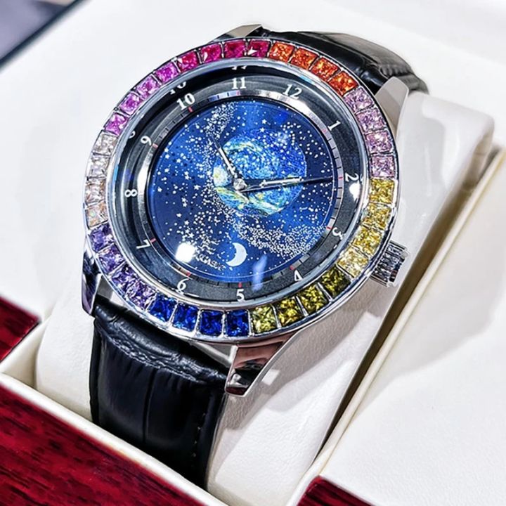 AOKULASIC brand fashionable business sports waterproof automatic mechanical men's watch