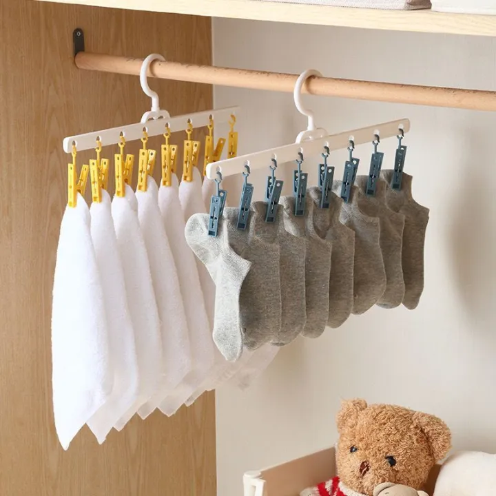 Sock%20Artifact%20Hang%20the%20Clothes%20Hanger%20Home%20Balcony%20Multi-Functional%20Storage%20Seamless%20with%20Clip%20Student%20Dormitory%20Non-Slip%20-%20Image%206