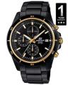 Casio Edifice Black Metal Analog Watch For Men. 