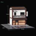 1/64 Car Garage Diorama Model with Lighting for Micro Landscape Home Scenery. 
