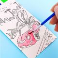 20Pages Toddlers Coloring Books Magic Paint with Water Drawing Toys Children Gouache Graffiti Picture Pocket Watercolor Bookmark. 
