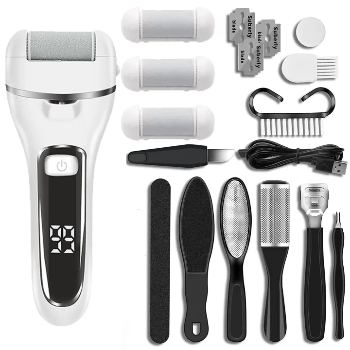 White Foot Exfoliator 10 in 1 Foot Therapy Kit - #0