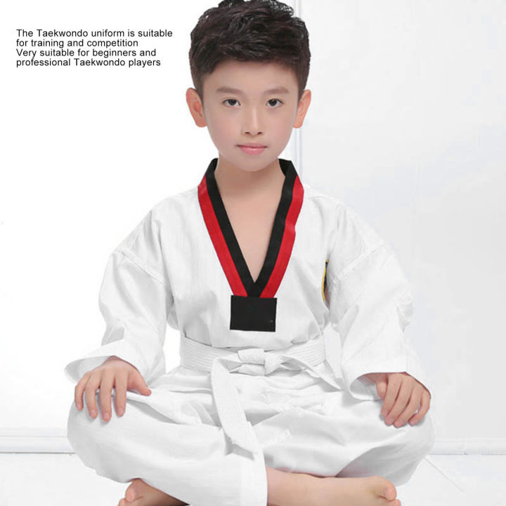 TKD%20Costumes%20Clothing%20Kids%20White%20Karate%20Uniform%20Cotton%20Comfortable%20for%20Training%20-%20Image%206