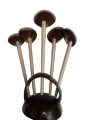 Coconut Shell Spoon Set With Free Hand Made Coconut Shell Holder 100% Eco Friendly. 