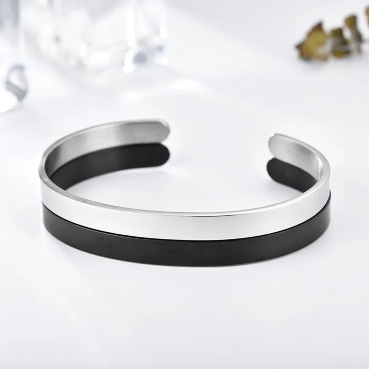 Women Bangle Jewelry C Shape Men Bracelet