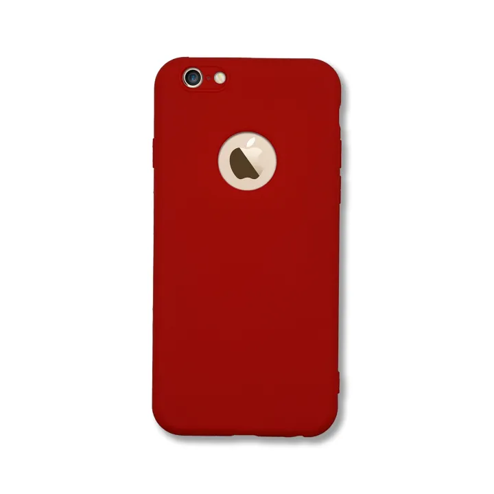 Ultra%20Slim%20Soft%20Silicon%20Case%20For%20iPhone%206%20/%206s%20Matte%20TPU%20Logo%20Cut%20Rubber%20Back%20Cover%20-%20Image%202