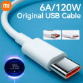 MI Xiaomi USB-C Data Cable 6A 1M Fast Charging USB Type C Cable for Xiaomi Redmi POCO Huawei Honor OPPO VIVO OnePlus Mobile Phone Charger USB C Cable. 