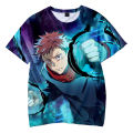3D O-Neck Tshirt Men Women Anime Tshirt Summer Short Sleeve Harajuku Streetwear 2021 Jujutsu Kaisen Clothes Cool. 