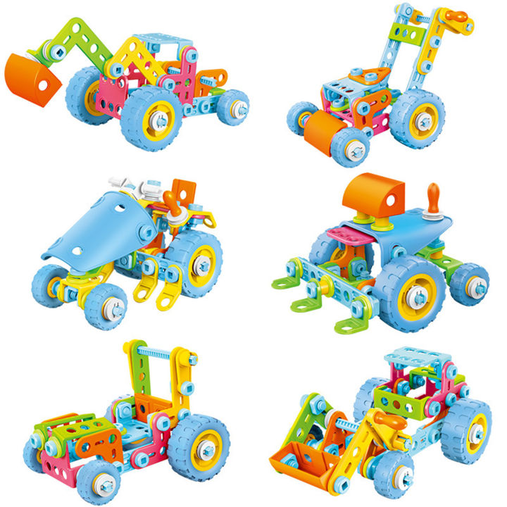 Puzzle Blocks Cultivate Shape Recognition Mechanical Engineering Vehicle Puzzle Blocks