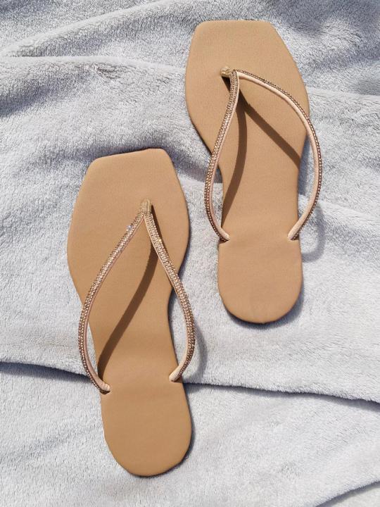 Ladies Plain Flat Sandals for Casual Wear-Ladies slippers