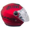 U.P. 2  Active Red Black Matt Motor Bike Helmet SLS Certified. 